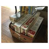 Selection Vintage Empty Toy Boxes