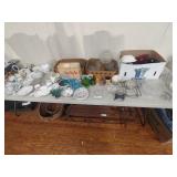 Selection of Glassware: Colored, Milk, Clear