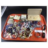 Tray of Costume Jewelry