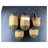 5 Longaberger Baskets