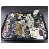 Tray of Costume Jewelry