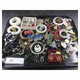 Tray of Costume Jewelry