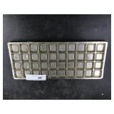 Vintage Chocolate Mold with 40 Squares