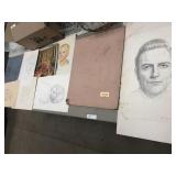 Selection of Ealry Sketches anad Paintings