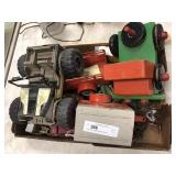 Box of Toys- Plastic Figures, U-Haul, Etc.