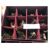 Box of 12 Danbury Mint Gold Ornament Collection