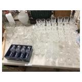 Clear Glass Items: Goblets, Etc.