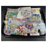 Selection of Silk & Embroidery Ladies Hankerchiefs