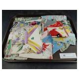 Selection of Silk & Embroidery Ladies Hankerchiefs