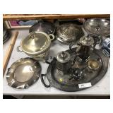 Silverplate Tea Pots and Tray