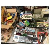 Half Table Lot of Assembled Model Kits