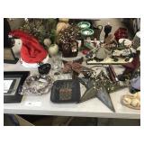 Table: Christmas Decor, Luggage, Signs