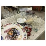 Table: Decorative Home Decor China, Stemware,