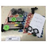 2 Gun Clips- 9mm & .45acp and Angle Lock Scope