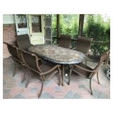 Elbertex Outdoor Patio Table and 6 Chairs