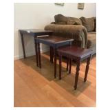 Set of 3 Solid Wood Nesting End Tables