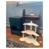 Small Bookshelf, Night Stand and Corner Shelf
