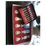Set of Italian-Made Cheese Knives and Party Forks