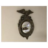 Vintage Wall Mirror with Eagle Decoration