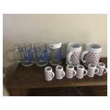 Lot of Glass and Ceramic Mugs