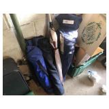 4 Bag Chairs and Umbrella
