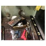 Oil Lamps, Tools, Drill Bits, Etc.