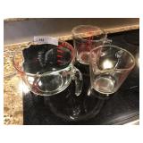 3 Pyrex Liquid Measuring Cups