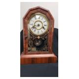 Early Shelf Clock w/ Key & Pendulum