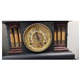 Gilbert Mantle Clock w/ Key & Pendulum