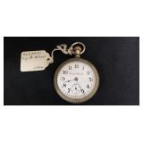 Hampden S18 15J Pocket Watch, works