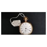 Elgin 18S 11J G.F Pocket Watch, runs