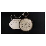 Chronograph Coin Silver Stead & Pearson Wibsey &