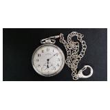 Illinois 17J Traine Motif Pocket Watch, working
