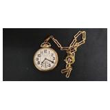 Waltham 21J 16A R.R Grade Pocket Watch, runs