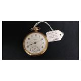 Rockford S18 17J Pocket Watch, working, G.F case