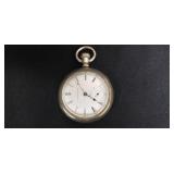Elgin Stag Engraving Pocket Watch, working