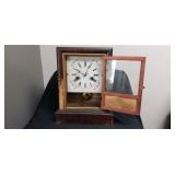 Early Shelf Clock w/ loss to wood