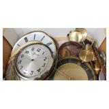Misc. Lot of Clock Dials, Pendulums, etc.