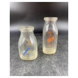 (2) Milk Bottles