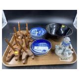 Tray:Selection of B&G Plates, Glazed Stoneware