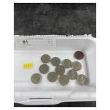 (12) Buffalo Nickels