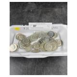 $15.50 in Kennedy Clad Half Dollars