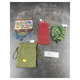 (4) Drawstring Purses