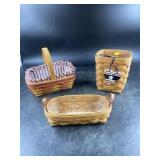 (3) Longaberger Baskets