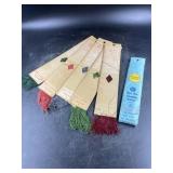 (6) Waxed Silk Packets for Hand Sewing