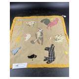 Hand-sewn Vintage Material Patch with Applied