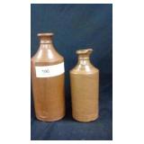 (2) Stoneware Bottles
