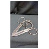 (2) Early Wrought Iron Scissors