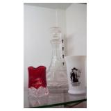 Vintage Hopalong Cassidy Tumbler & Ruby Flashed