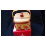 Longaberger Red 2000 Let it Snow Basket